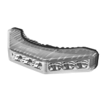 Boomerang 180 graden LED flitser-Amber Boomerang 180 graden LED flitser-Amber