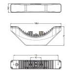 Boomerang 180 graden LED flitser-Amber Boomerang 180 graden LED flitser-Amber