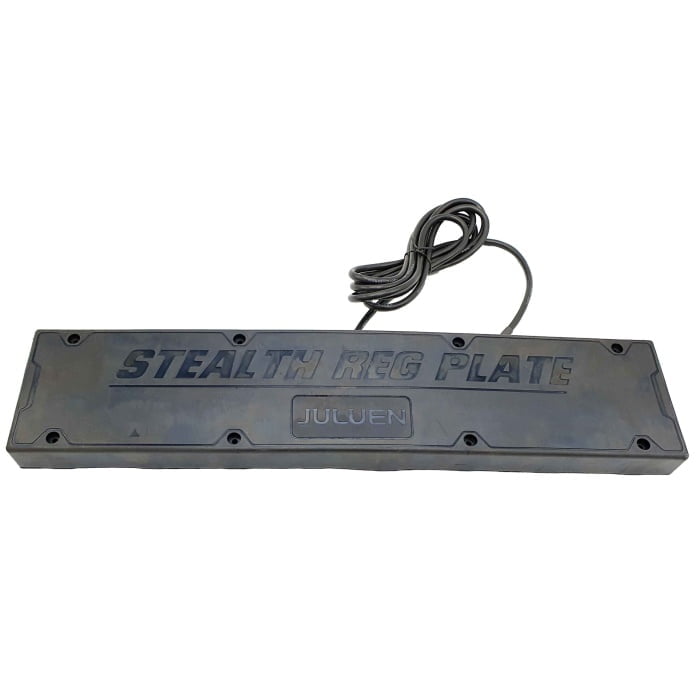 SR-BC Stealth Reg Plate,kentekenplaat flitserset Blauw