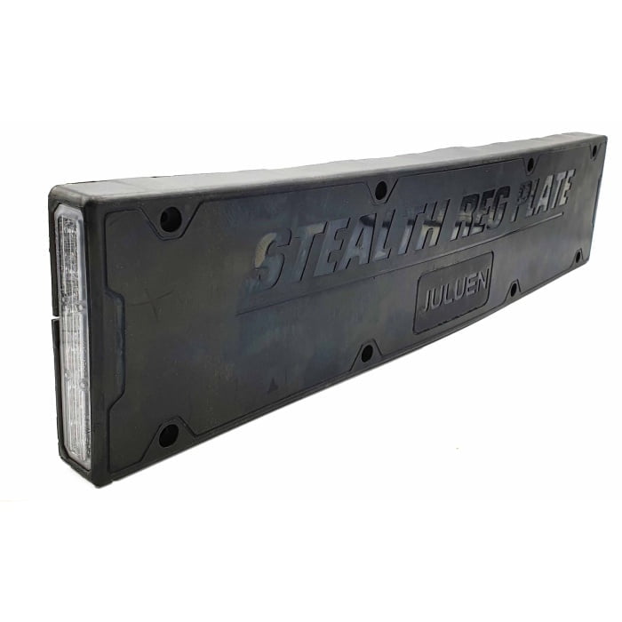 SR-BC Stealth Reg Plate,kentekenplaat flitserset Blauw