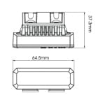 MS3-Mini-Stealth vaste montage beugel- Wit
