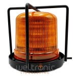 B14  LED zwaailamp 3 punt vaste montage-Amber