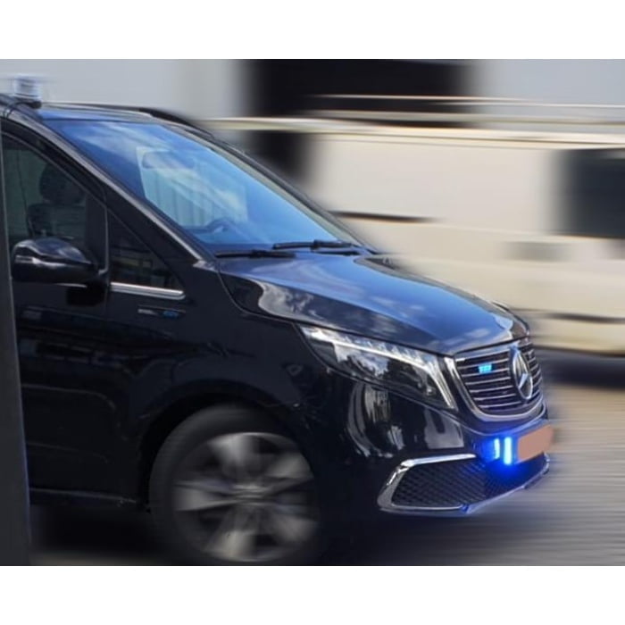 SR-BC Stealth Reg Plate,kentekenplaat flitserset Blauw