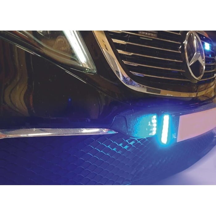 SR-BC Stealth Reg Plate,kentekenplaat flitserset Blauw