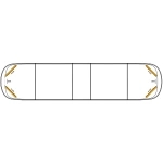 AEGIS 137cm, T0, LED flitsbalk ECE R65 klasse 2