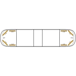 AEGIS 137cm, T0, LED flitsbalk ECE R65 klasse 2