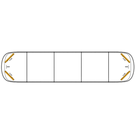 AEGIS 152cm, T0, 48 inch LED flitsbalk ECE R65 klasse 2