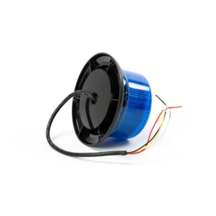 B16 LED flitslamp, blauw, 3 punt vaste montage