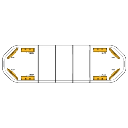 RWX 109 cm T4 LED flitsbalk