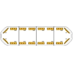 RWX 125 cm T12 LED flitsbalk