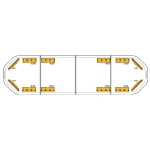 RWX 125 cm T12 LED flitsbalk