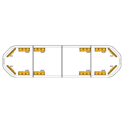 RWX 125 cm T8 LED flitsbalk