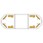 RWX 93 cm T8 LED flitsbalk