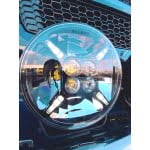 NIEUW Ollson 9″ ronde verstraler 120W met Wit & Oranje Stadslicht