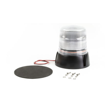 B18 LED flitslamp, amber, hoge voet, 3 punt vaste montage