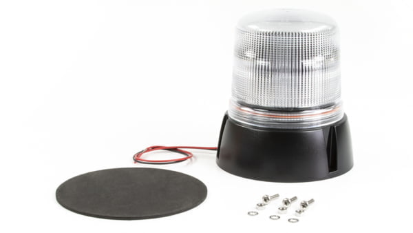B18 LED flitslamp, amber, hoge voet, 3 punt vaste montage B18 LED flitslamp, amber, hoge voet, 3 punt vaste montage