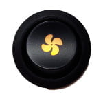 BI-color schakelaar ventilator symbool / logo oranje 4 pins