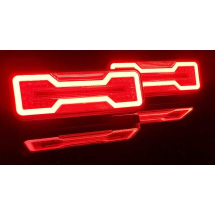 SET: LINKS + RECHTS Neon LED achterlicht met Dynamic Richtingaanwijzer