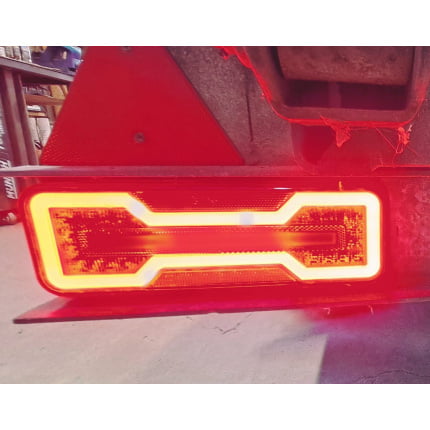 Neon LED achterlicht met Dynamic Richtingaanwijzer, RECHTS